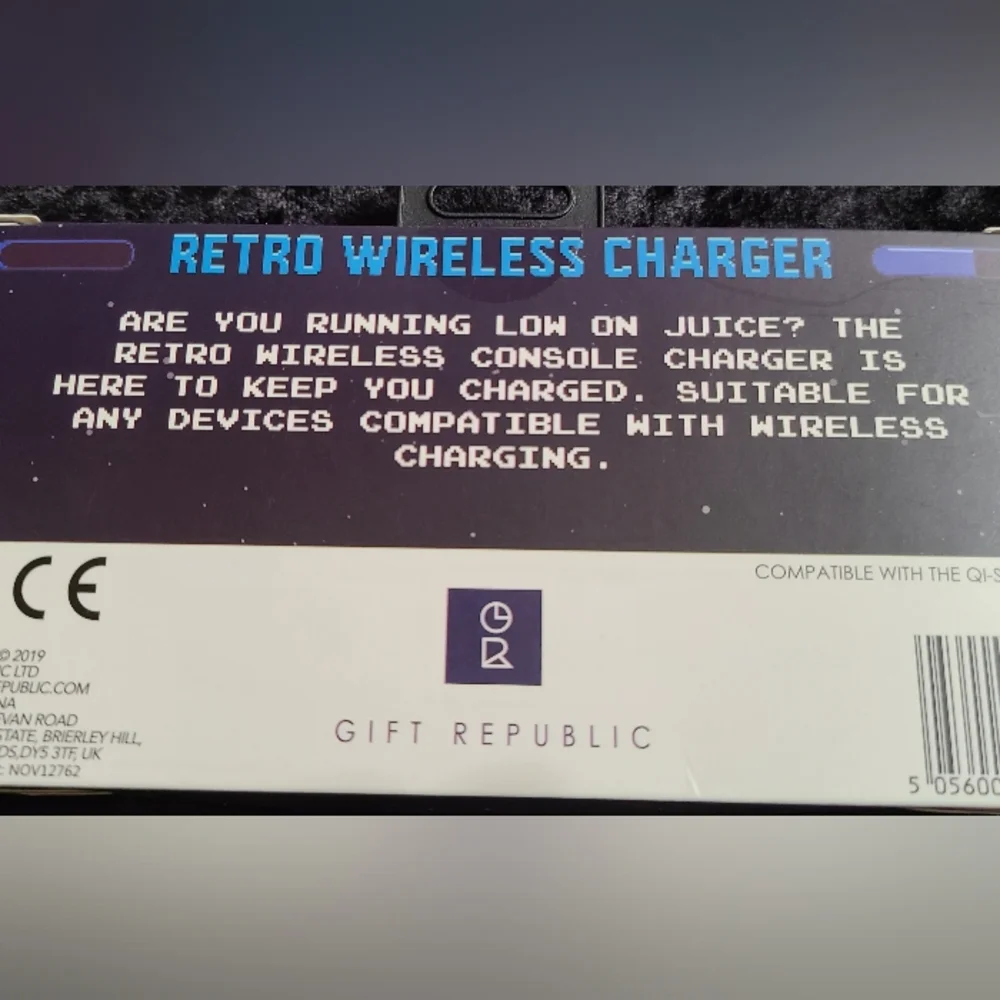 New RETRO Wireless Charger for Cell Phones Nintendo Controller by Gift Republic